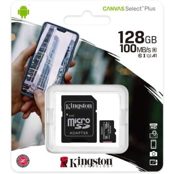 Kingston Canvas Select Plus microSDXC-128GB (Diversen) Gebruikt