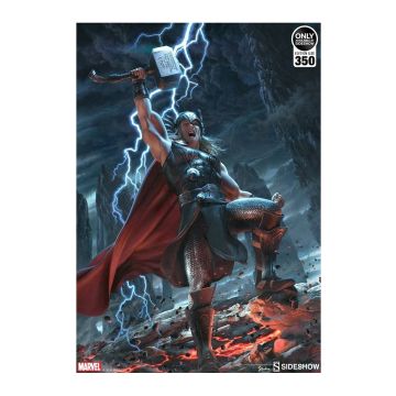 Sideshow Marvel Limited Edition Fine Art Poster 46x61CM-Thor Breaker of Brimstone (Diversen) Nieuw