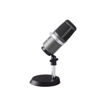 AVerMedia AM310 USB Microphone-Zwart/Zilver (PC) Nieuw