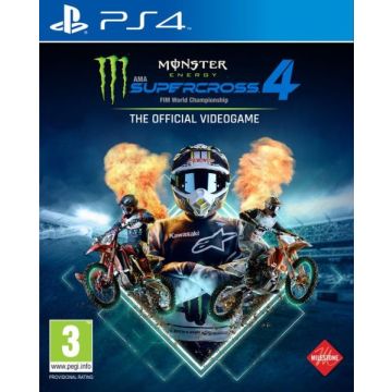 Monster Energy Supercross 4-Standaard (PlayStation 4) Gebruikt