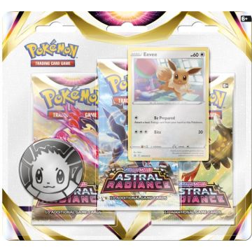 Pokémon TCG Sword & Shield Astral Radiance 3 Booster Blister-Eevee (Diversen) Nieuw