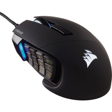 Corsair Scimitar RGB Elite Optical Gaming Mouse-Zwart (Diversen) Nieuw