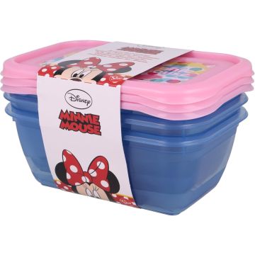 Stor Disney Food Container 3-Pack-Minnie Mouse (Diversen) Nieuw