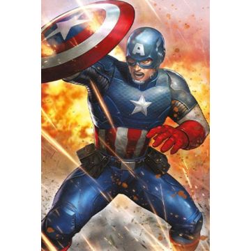 Hole in the Wall Marvel Captain America Maxi Poster-Under Fire (Diversen) Nieuw