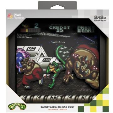 Pixel Frames Battletoads Shadow Box Art 23x23CM-Big Bad Boot (Diversen) Nieuw