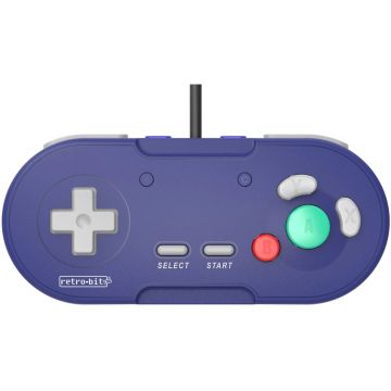 Retro-Bit Legacy Wired Pad for GameCube / Wii-Paars (GameCube) Nieuw