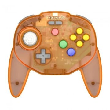 Retro-Bit Tribute 64 2.4G Wireless Controller-Oranje (Diversen) Nieuw