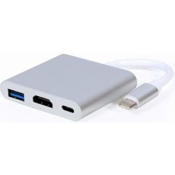 CablExpert USB Type-C Multi-Adapter-Zilver (PC) Nieuw