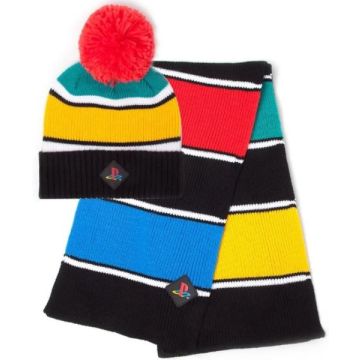 Difuzed Sony PlayStation Gift Set Retro Muts & Sjaal-Standaard (Diversen) Nieuw