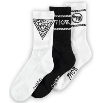 Difuzed Marvel Thor Love & Thunder Crew Socks 3-Pack-Maat 39/42 (Diversen) Nieuw