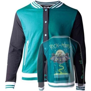 Difuzed Rick and Morty Space Travel Female Varsity Jacket-Maat XL (Diversen) Nieuw