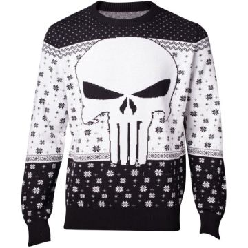 Difuzed Marvel The Punisher Logo Knitted Christmas Sweater-Maat S (Diversen) Nieuw