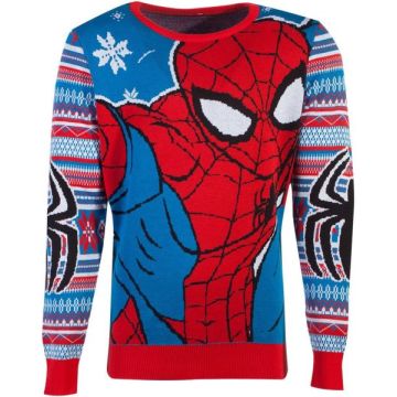Difuzed Marvel Spiderman Christmas Sweater-Maat S (Diversen) Nieuw