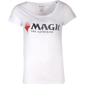 Difuzed Magic the Gathering Logo Female T-Shirt Wit-Maat XXL (Diversen) Nieuw