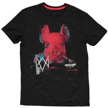 Difuzed Watch Dogs Legion Pork Head T-Shirt-Maat XXL (Diversen) Nieuw
