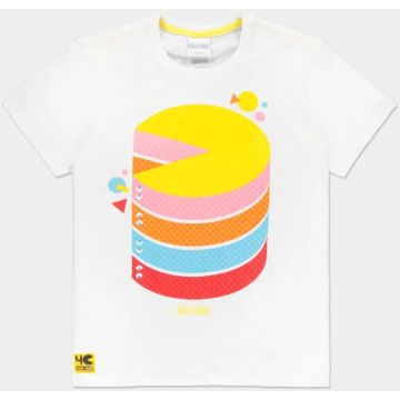 Difuzed Pac-Man 3D Stack Short Sleeved T-Shirt-Maat S (Diversen) Nieuw