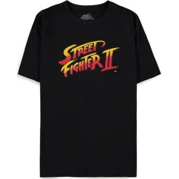 Difuzed Street Fighter II Logo T-Shirt Zwart-Maat S (Diversen) Nieuw