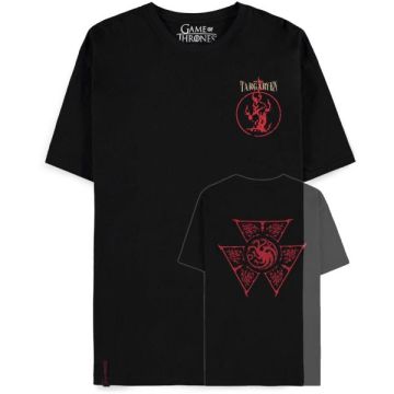 Difuzed Game of Thrones House Targaryen Logo T-Shirt Zwart-Maat M (Diversen) Nieuw