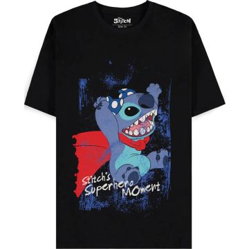 Difuzed Disney Lilo & Stitch Superhero Moment T-Shirt Zwart-Maat L (Diversen) Nieuw