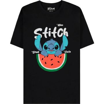 Difuzed Disney Lilo & Stitch Watermelon T-Shirt Zwart-Maat XL (Diversen) Nieuw
