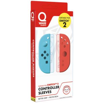 Qware Nintendo Switch 2 Thumb Grips Pack-Rood / Blauw (Switch) Nieuw
