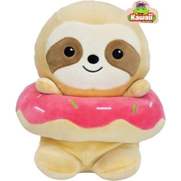 Dino Toys Kawaii Donut Pluche 19CM-Sloth (Diversen) Nieuw