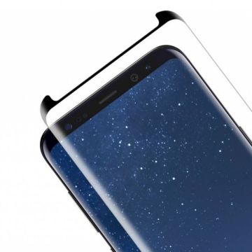 Merkloos Glass Screen Protector 3D Curved Galaxy S9-Zwart (Phones) Nieuw