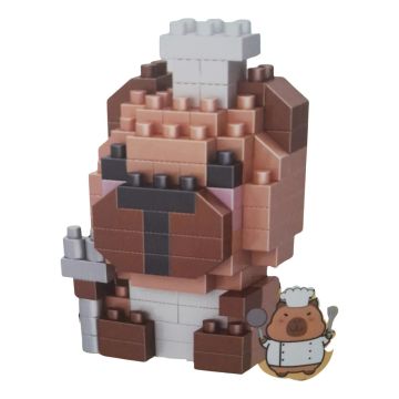 Breba Capybara Animal Building Block 3D Puzzel-Cooking Capybara (Diversen) Nieuw