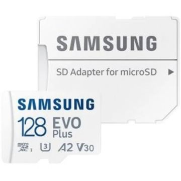 Samsung EVO Plus MicroSDXC Incl. Adapter-128GB 130MB/s (Diversen) Gebruikt