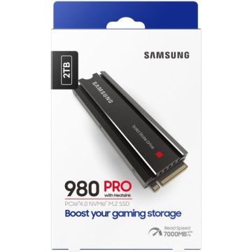 Samsung 980 PRO met Heatsink PCIe 4.0 NVMe M.2 SSD-2TB (Diversen) Gebruikt