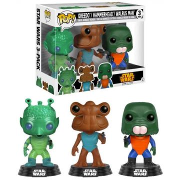 Funko POP! Movies Star Wars 3-Pack-Greedo / Hammerhead / Walrus Man (Diversen) Nieuw