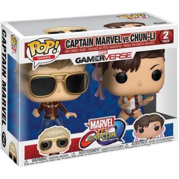 Funko POP! Vinyl Games Marvel vs. Capcom GamerVerse 2-Pack-Captain Marvel & Chun-Li (Diversen) Nieuw