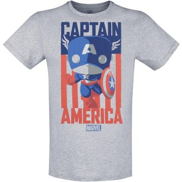Funko POP! TEE Marvel Captain America-Maat L (Diversen) Nieuw
