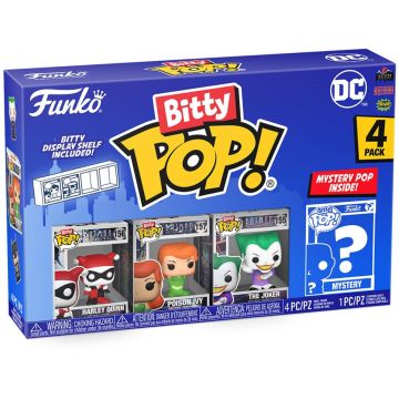Funko Bitty Pop! DC Comics Batman 4-Pack-Harley Quinn / Poison Ivy / The Joker / ? (Diversen) Nieuw