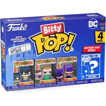Funko Bitty Pop! DC Comics 4-Pack-Batman / The Riddler / Batgirl / ? (Diversen) Nieuw