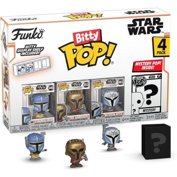 Funko Bitty Pop! Star Wars The Mandalorian 4-Pack-Heavy Infantry Mandalorian / The Armorer / Bo-Katan Kryze / ? (Diversen) Nieuw