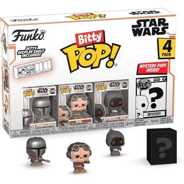 Funko Bitty Pop! Star Wars The Mandalorian 4-Pack-The Mandalorian / Kuiil / Offworld Java / ? (Diversen) Nieuw