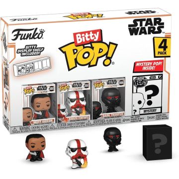 Funko Bitty Pop! Star Wars The Mandalorian 4-Pack-Moff Gideon / Incinerator Stormtrooper / Dark Trooper / ? (Diversen) Nieuw
