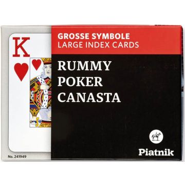 Piatnik Speelkaarten Double Deck-Rummy, Poker & Canasta (Diversen) Nieuw