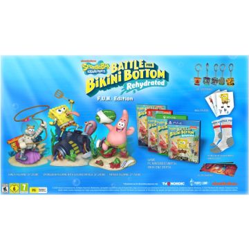 SpongeBob SquarePants Battle for Bikini Bottom Rehydrated-F.U.N. Edition (PlayStation 4) Gebruikt