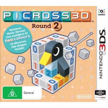 Picross 3D Round 2-Australisch (3DS) Gebruikt