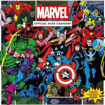 Hole in the Wall Marvel Kalender 2023-Retro Comic Book (Diversen) Nieuw