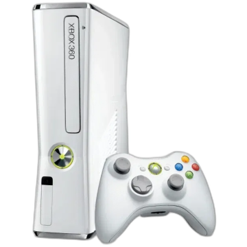 Microsoft Xbox 360 Slim 320GB-Wit (Xbox 360) Gebruikt