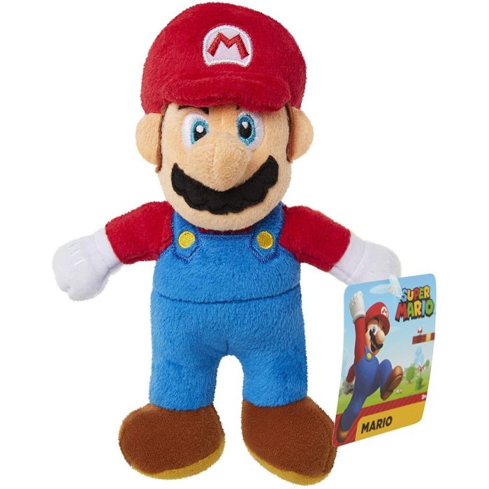 Jakks Pacific World of Nintendo Super Mario Pluche-Mario 22-25 CM (Diversen) Nieuw
