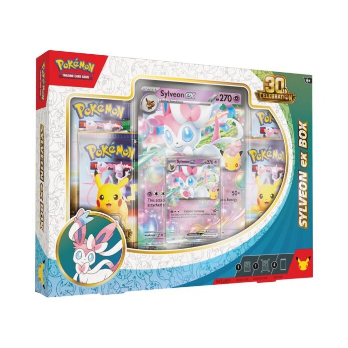 The Pokémon Company Pokémon TCG 30th Anniversary Celebration-Sylveon ex Box (Diversen) Nieuw