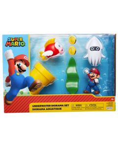 Jakks Pacific Super Mario Underwater Diorama Set-Standaard (Diversen) Nieuw