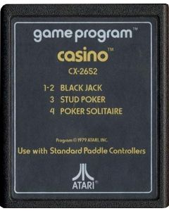 Casino-Kale Cassette (Atari 2600) Gebruikt