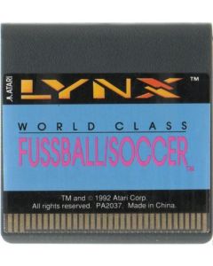 World Class Fussball Soccer-Kale Cassette (Atari Lynx) Gebruikt