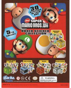 Gacha Tomy Boxed Sticker Collection Blinde Verpakking-New Super Mario Bros. Wii (Diversen) Nieuw