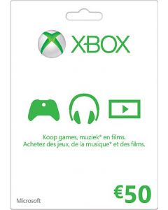 Xbox Live Gift Card-50 Euro (Diversen) Nieuw